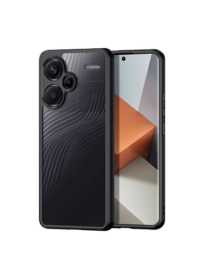 Case Cover For Xiaomi Redmi Note 13 Pro+ 5G DUX DUCIS Aimo Series TPU + PC Frosted Feel Phone Case Black
