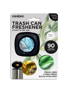 Minibini Trash Can Deodorizer And Odor Eliminator, Garbage Can Air Freshener And Odor Control Up To 30 Days, Device Plus Refill