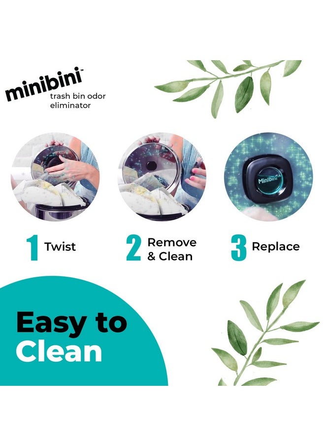 Flint - Minibini Trash Can Deodorizer And Odor Eliminator, Garbage Can Air Freshener And Odor Control Up To 30 Days, Device Plus Refill - Image 1