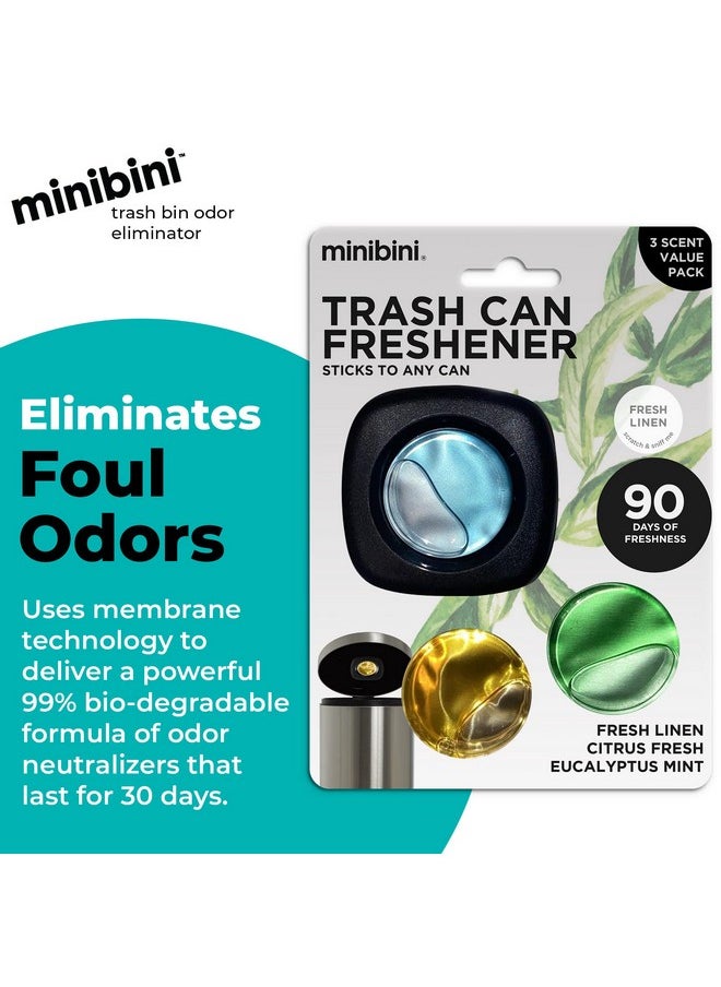 Flint - Minibini Trash Can Deodorizer And Odor Eliminator, Garbage Can Air Freshener And Odor Control Up To 30 Days, Device Plus Refill - Image 1
