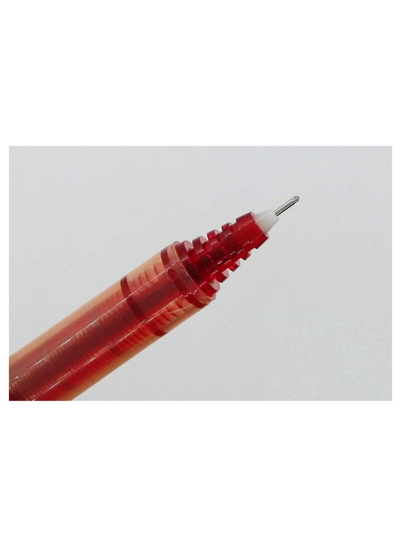 بايلوت قلم بايلوت Hi-TechPoint V5، قلم حبر سائل أحمر ذو كرة دوارة برأس 0.5 مم، عبوة من 3 قطع - Image 2