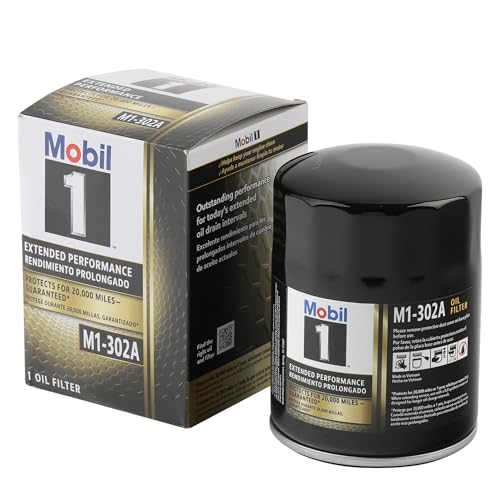 Mobil Oil Filter, Canister, Screw-On, 5-3/16 in Tall, 13/16 x 16 in Thread, Steel, Black, GM Fullsize Truck 1962-2002 / Hummer 1996-2004, Each - Image 1