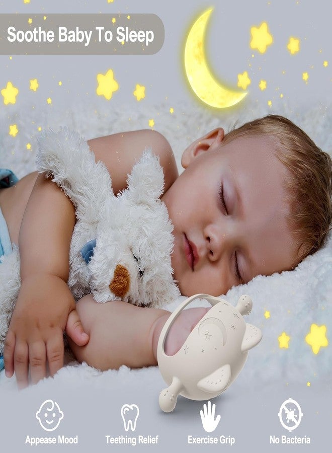 Onomie Baby Teething Toys for Babies 0-6 Months-Baby Teether,Anti-Drop Silicone Mitten Teething Toy for Soothing Sore Gums,Teething Pacifier,Baby Toys 6 to 12 Months-Ideal Baby Travel Essentials for Moms (Starlight) - Image 5