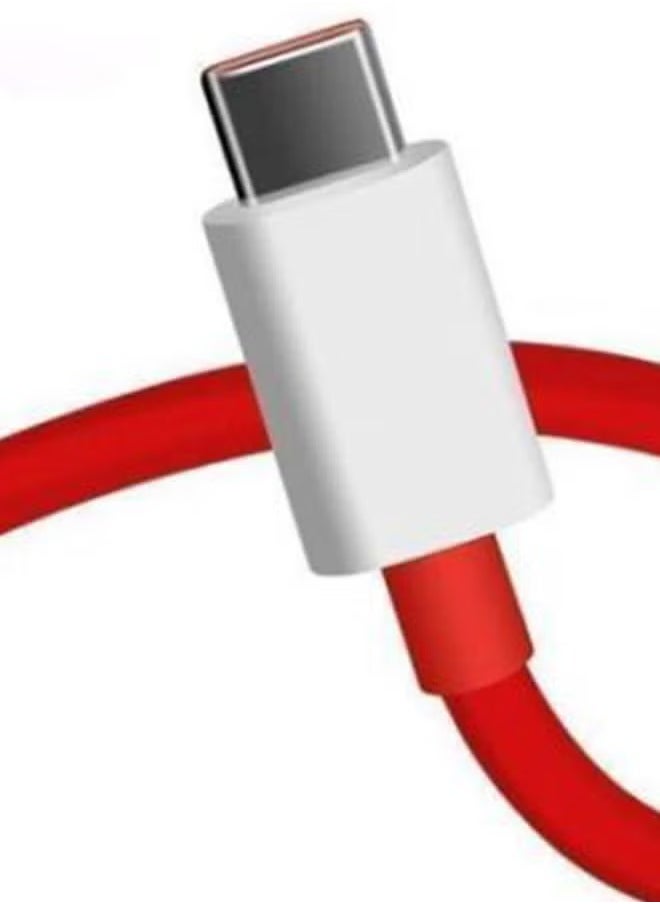 Generic - Official Dash Charge Type-C Cable for OnePlus – Red, Fast Charging Cable - Image 1