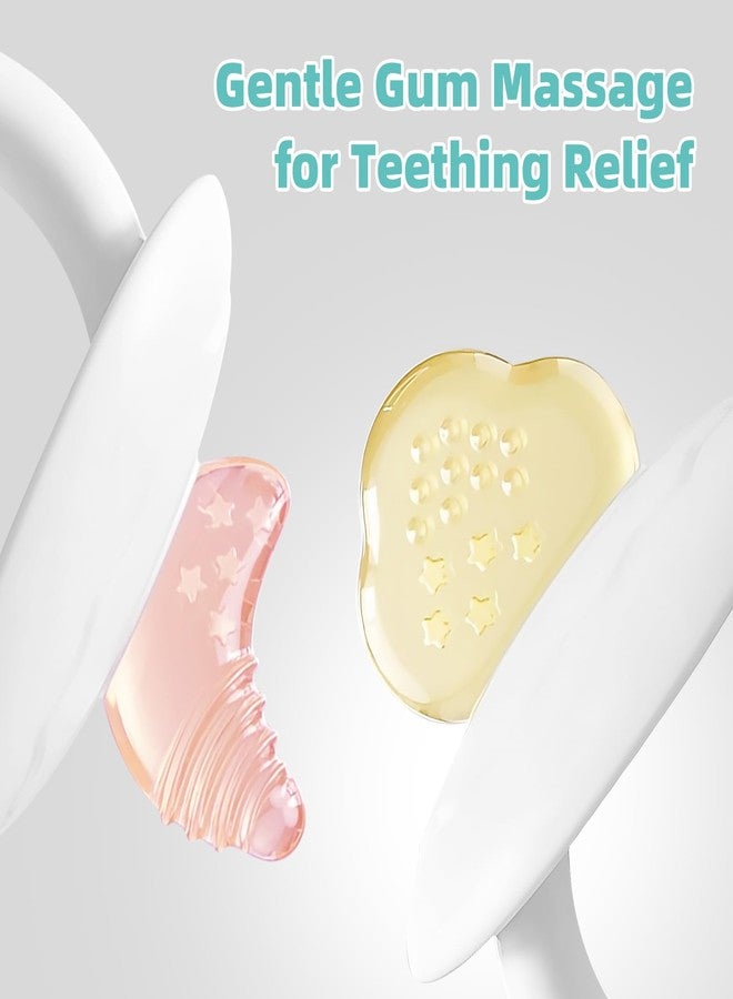 BumbleBee Soft Silicone Teething Toys Set, Easy to Hold Toy for Baby Teething Relief Soothes Sore Gums, Food Grade Silicone Teethers for Babies 0+ Months，2Pcs Set - Image 3