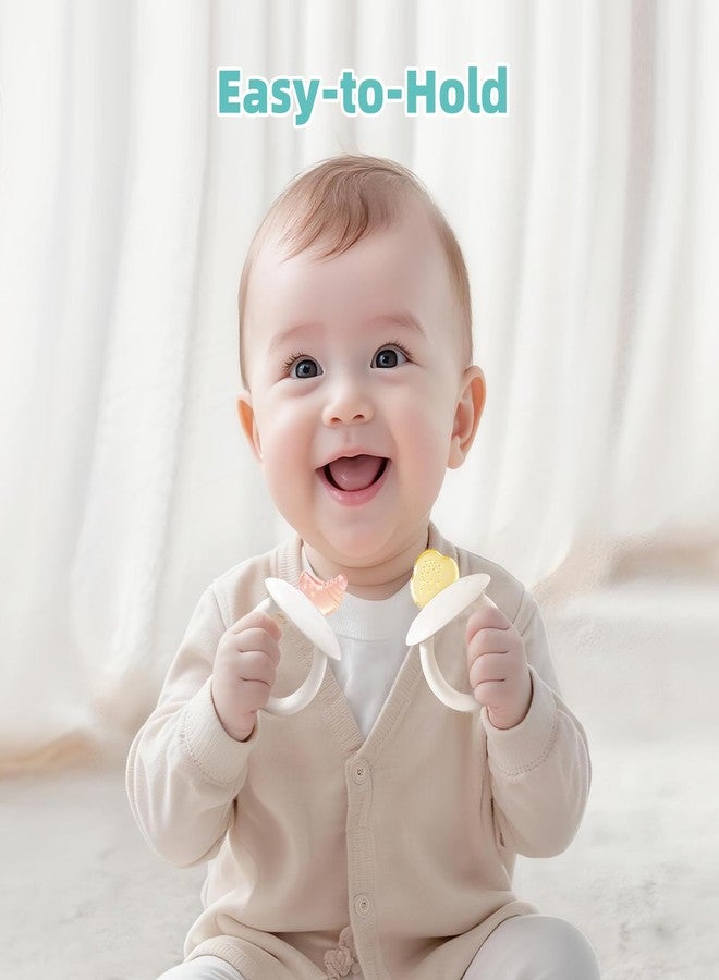 BumbleBee Soft Silicone Teething Toys Set, Easy to Hold Toy for Baby Teething Relief Soothes Sore Gums, Food Grade Silicone Teethers for Babies 0+ Months，2Pcs Set - Image 4