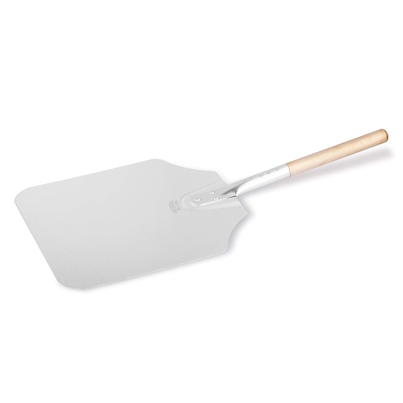New Star Foodservice 50158 Aluminum Pizza Peel, Wooden Handle, 12 x 14 inch Blade, 26 inch overall - Image 2