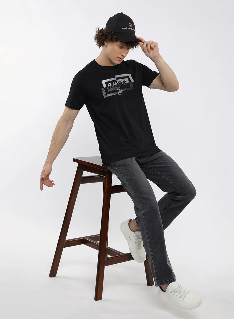 BEVERLY HILLS POLO CLUB  Graphic Crew Neck T-Shirt for Men | Best Price UAE