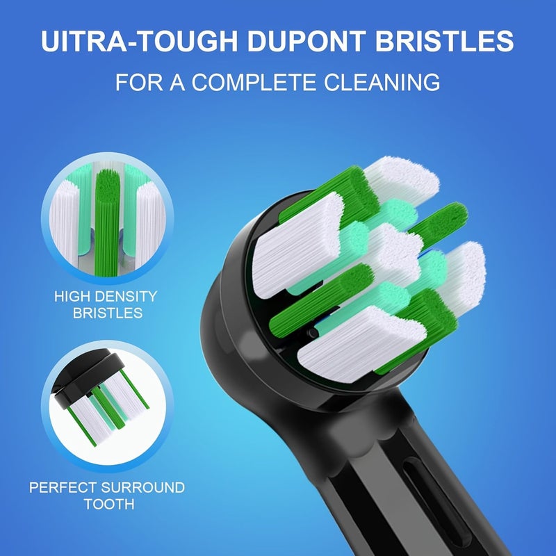 10 Pack Replacement Brush Heads Compatible With Oral B Io Series 2 To 10 For Deep Cleaning And Gum Care White - Image 4