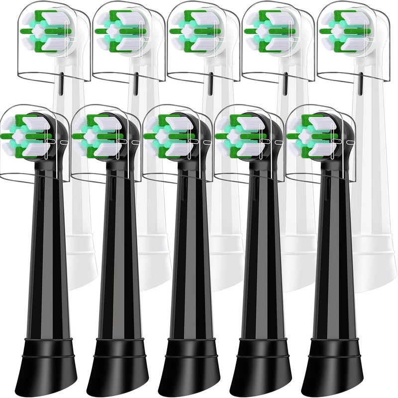 10 Pack Replacement Brush Heads Compatible With Oral B Io Series 2 To 10 For Deep Cleaning And Gum Care White - Image 1