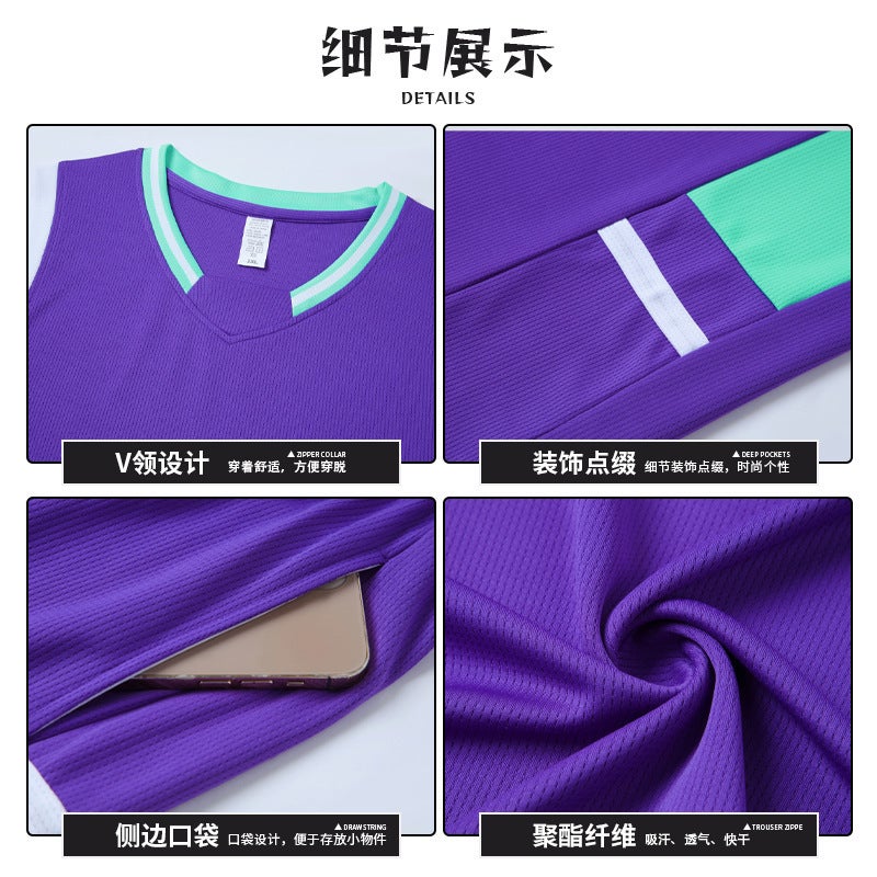 Summer Basketball Clothes Suit Men'S Jersey Competition Team Clothes Women'S Training Sports Vest Trendy Children'S Basketball Clothing - Image 5