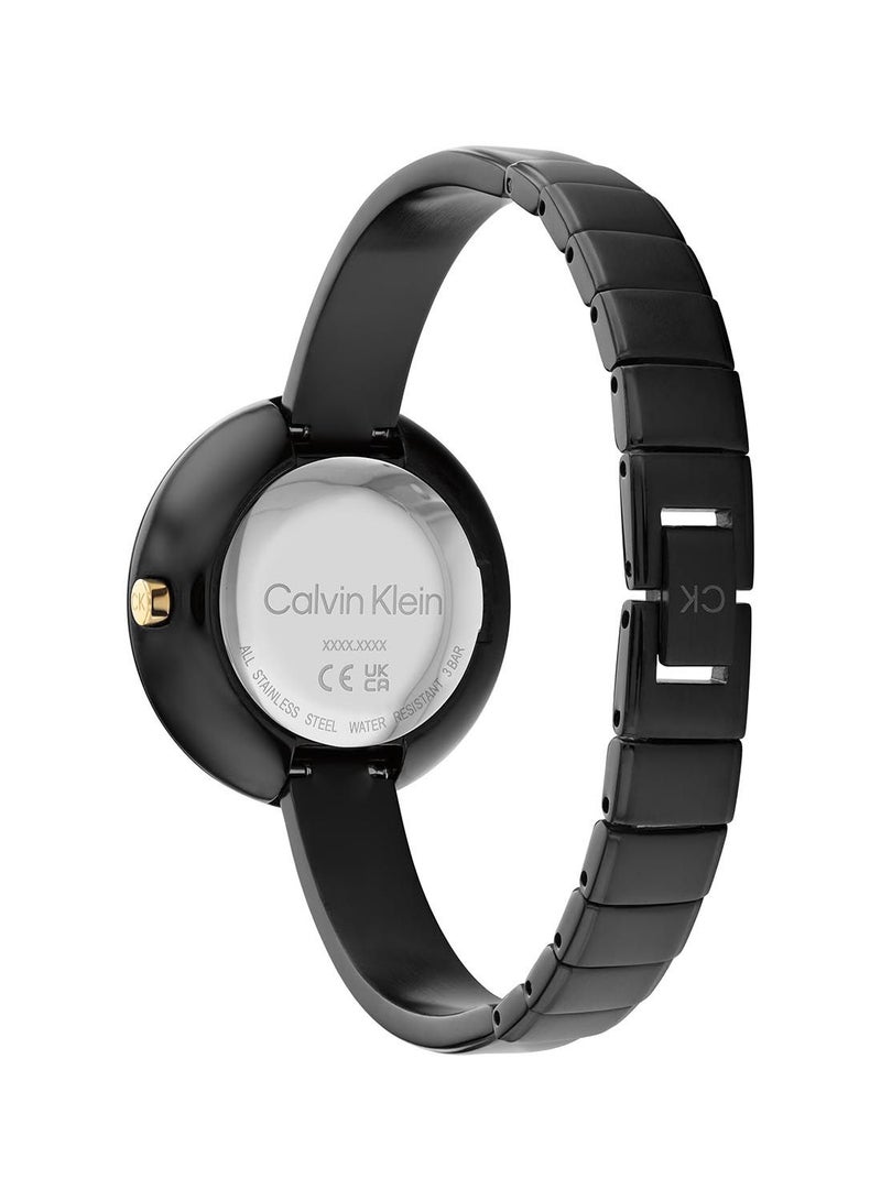 CALVIN KLEIN ساعة يد دائرية أنالوج مقاومة للماء من الفولاذ المقاوم للصدأ 25200024 - Image 3