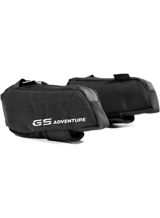 GS Waterproof Motorcycle Fairing Bags - Black - Image 1