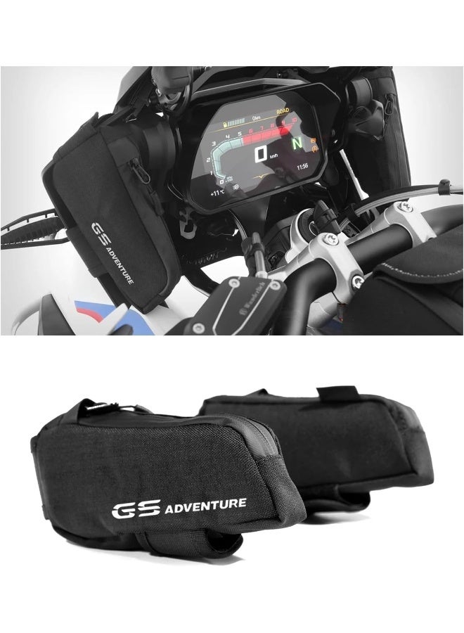 GS Waterproof Motorcycle Fairing Bags - Black - Image 2
