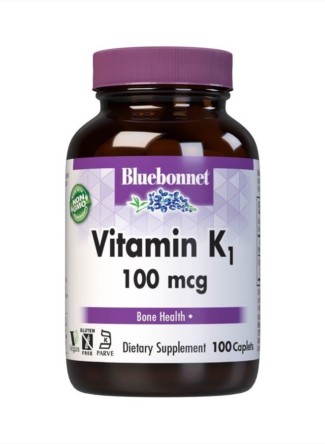 Bluebonnet كبسولات فيتامين ك1 من بلو بونيت، 100 حبة - Image 1