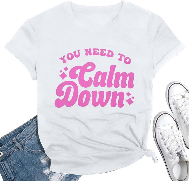 Explosions Material Comfortable Round Neck Short Sleeve Size Complete English Pattern You Need - Image 1