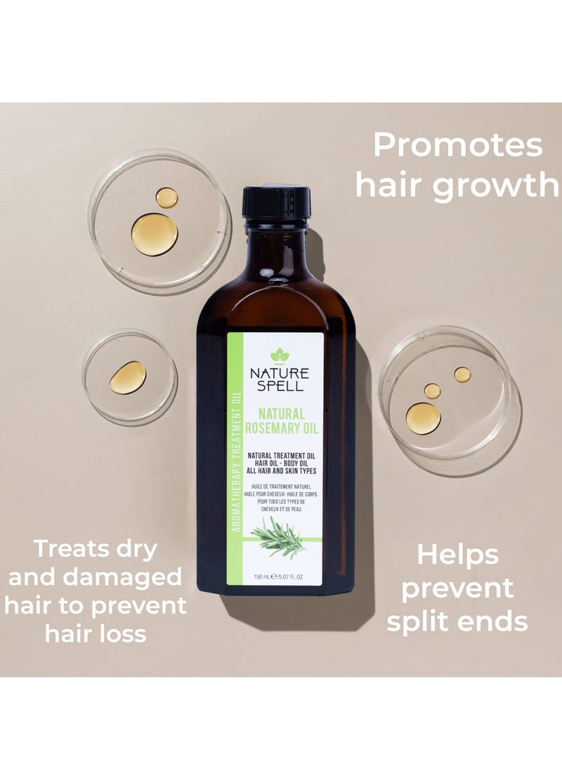 نايتشر سبيل زيت علاج إكليل الجبل الطبيعي للشعر والجسم 150 مل - 5.07 أونصة سائلة - Image 3