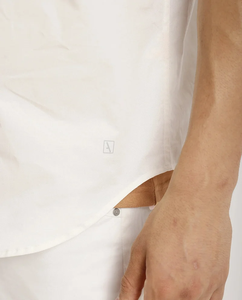 Rare Rabbit Men's Plain Cotton Shirt