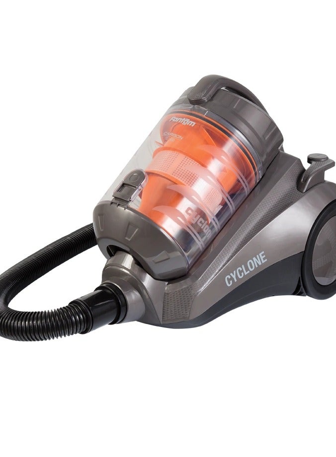 فانتوم مكنسة سجاد فانتوم الاعصار ، 1600 وات، بدون كيس، سعة 2 لتر، TR 8600 - رمادي - Image 2