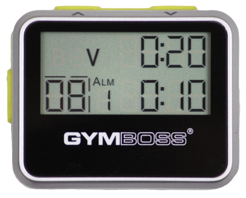 Gymboss مؤقت جيمبوس وفاصل زمني - فضي/أصفر لامع - Image 5