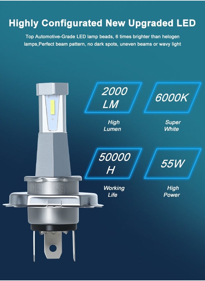 Generic H4 fog light Bulbs|Universal Fit|Front Position|110W|2000LM|6000K Cool White|IP67 Waterproof|Pack of 2  - Image 5