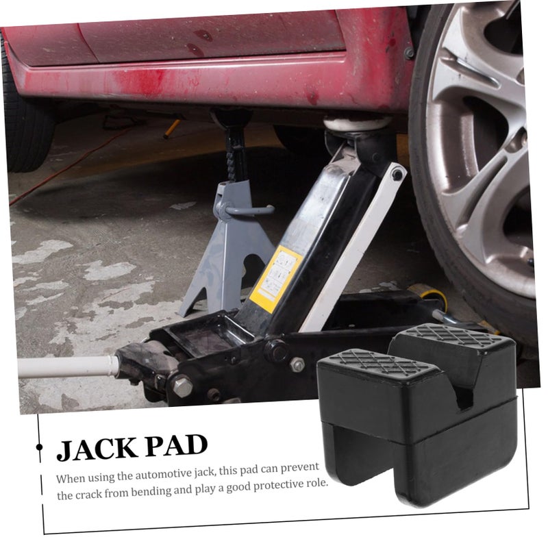 2Pcs Plastic Floor Jack Pads Slotted Jack Stands for Car Maintenance and Repair - Image 4