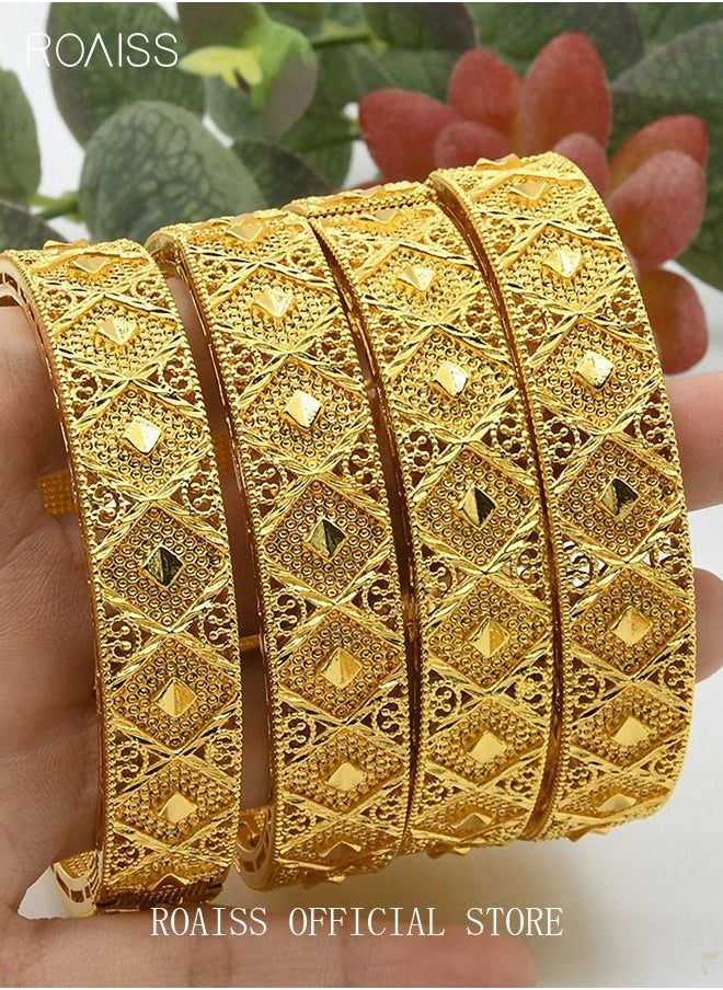 24K Gold Plated Totem Textured Bangle Cuff Bracelet Fashion Jewelry Luxury Chic Jewellery Accessory Gift for Women Ladies Wife Mother Wedding Party Golden - pzsku/Z9BAB44D1B3119EC3FB26Z/45/_/1650510854/a2a561b2-5aed-4318-afd3-bb3194bd607d