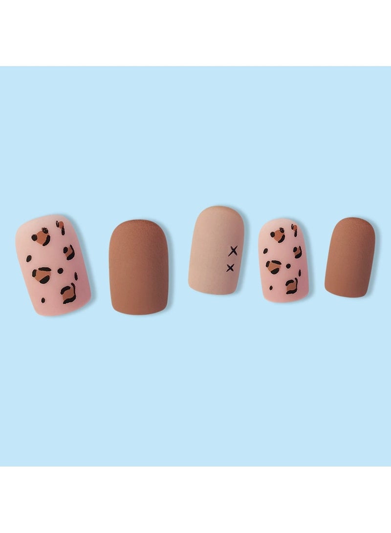 Goolsky 24pcs Short Press On Nails Nude Luxury Style Fake Nail Tips for Women  - Image 3