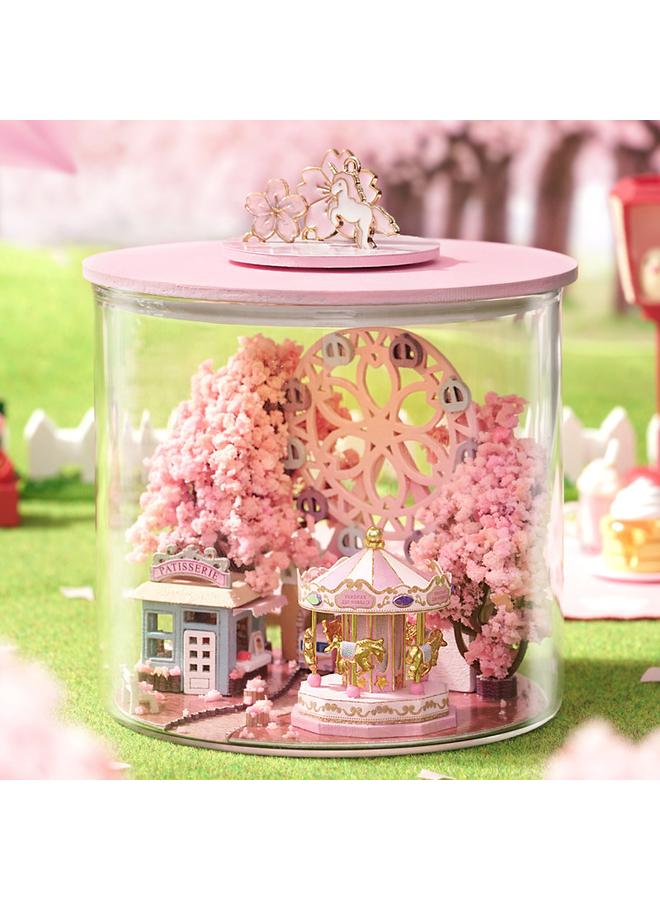 Bluejw Handmade Diy Cabin Glass Bottle Magic Cabin Magic 3D Building Model Desktop Decoration Gift - Image 1