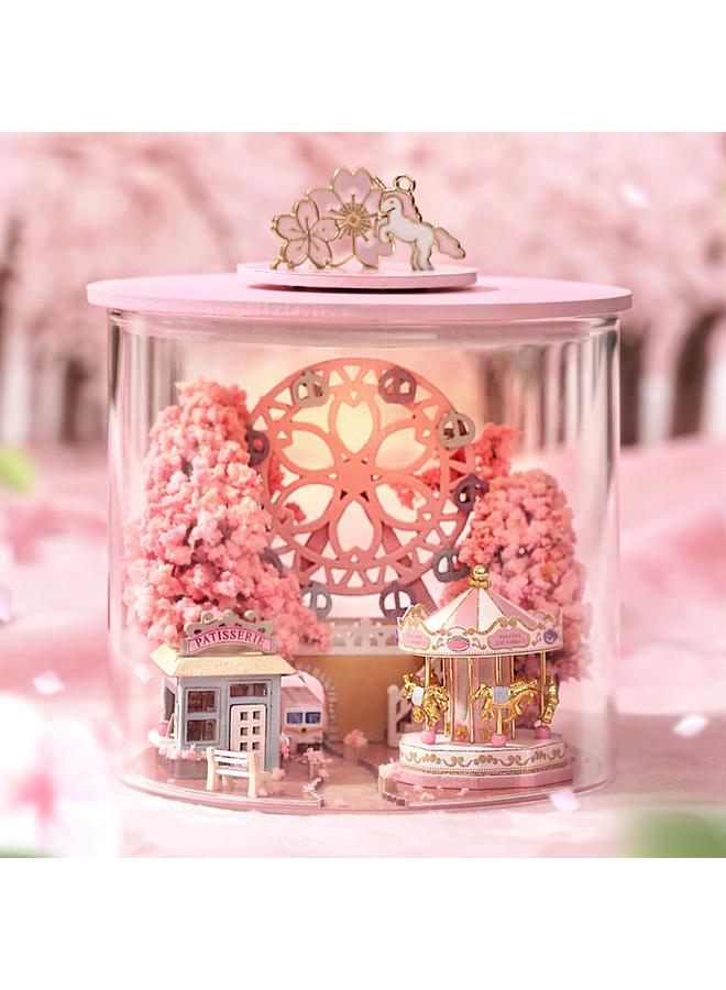 Bluejw Handmade Diy Cabin Glass Bottle Magic Cabin Magic 3D Building Model Desktop Decoration Gift - Image 2