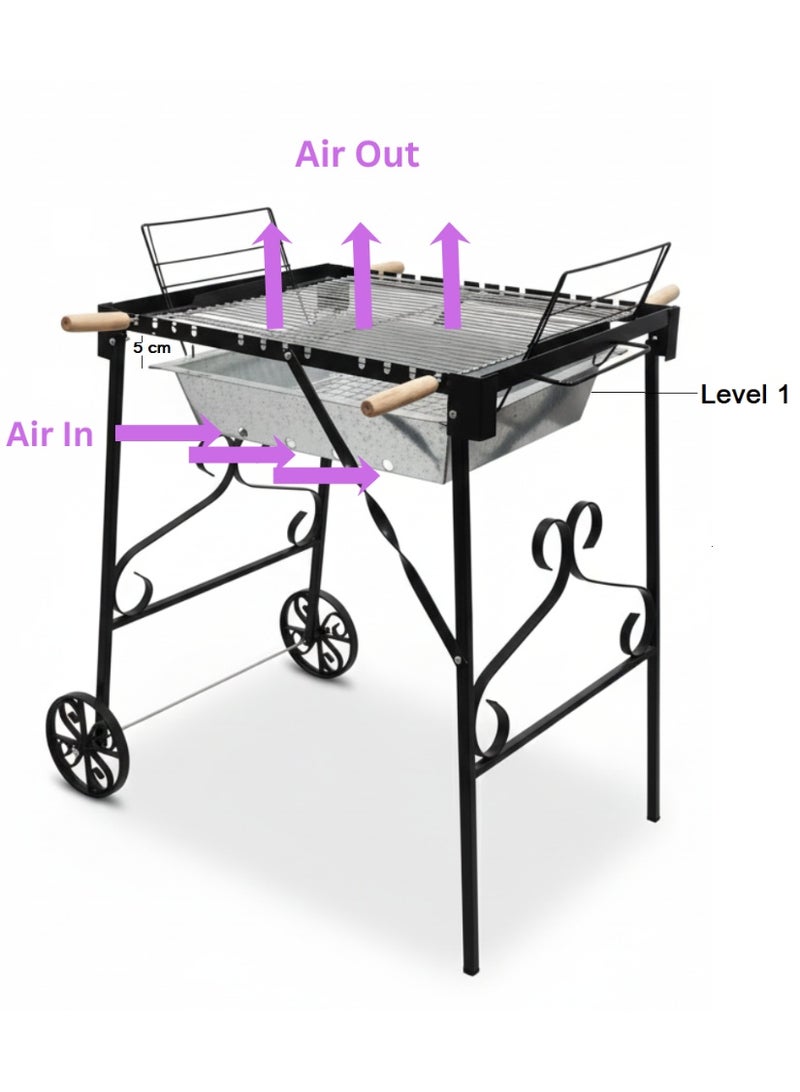 فوتا جريلز شوايه فحم ديكوريه - مقاس 1 - إصدار (إيرو ديناميك) الذكي - Image 3