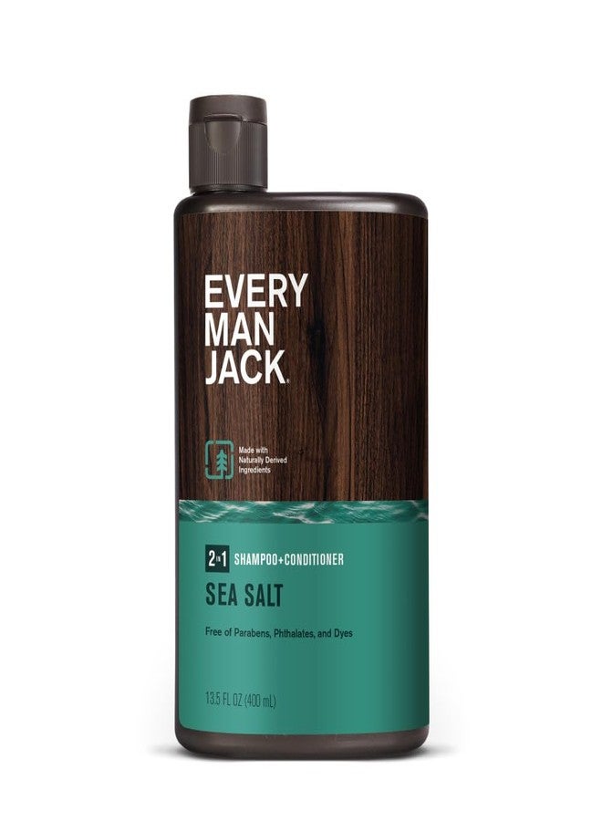 EVERY MAN JACK Sea Salt 2 in 1 Shampoo, 13.5 FZ - Image 1
