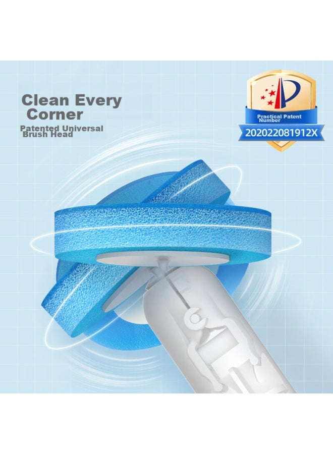 Ecoco Disposable Toilet Brush Replacement Heads, Toilet Brush For Bathroom And Toilet, Combination Brush Heads, 32 Pieces