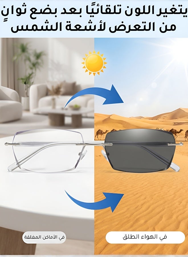 نظارات قراءة ذكية متغيرة اللون مع تكبير تلقائي - Image 2