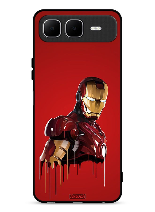 Tolwak Infinix Smart 10 Plus Protective Case Cover Iron Man Art