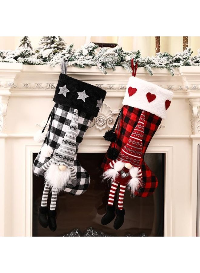 NIBEMINENT Hanging Feet Faceless Doll Socks Decoration Gift Bag Multicolour - Image 5