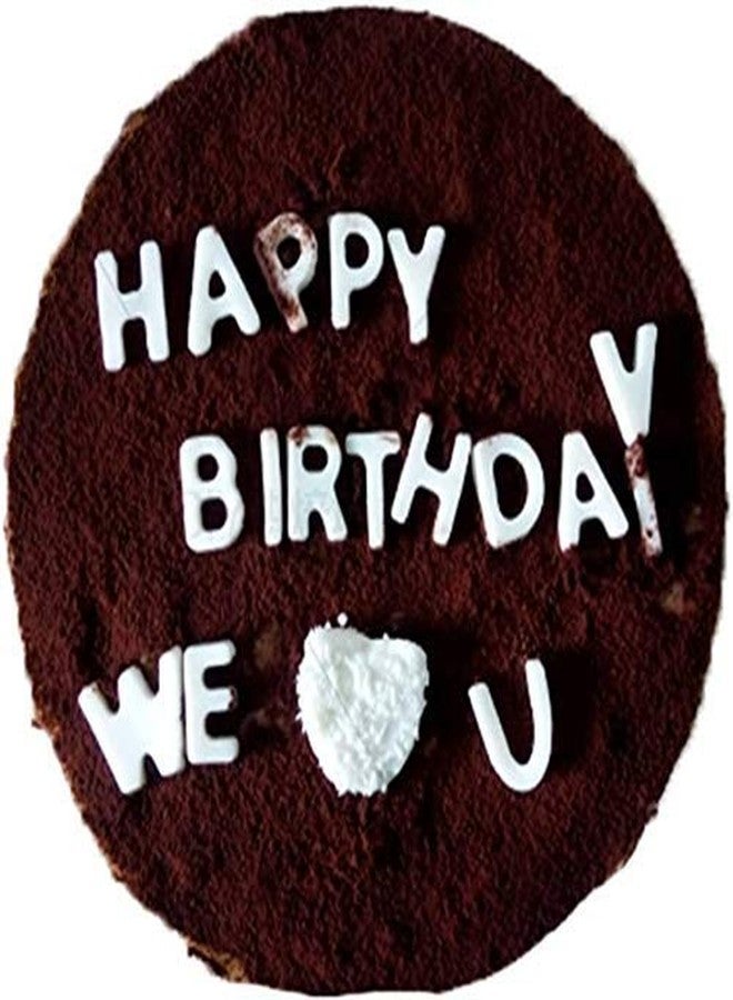 LEGACYCART 1PCS Silicone English Alphabet Mould, Non-Stick Chocolate Moulds, Baking Mold, Handmade Wax Resin Moulds, DIY Cake Topper Gummy Sugarpaste Candy Wax Melts Decoration, Brown - Image 4