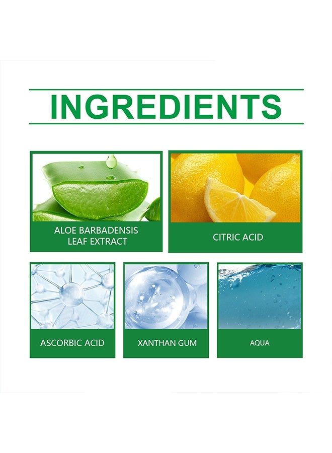 OceAura Aloe Vera Gel for Skin & Hair, Soothing Gel Moisturizer for Face and Body, Lightweight Non-Sticky Aloe Gel for Sunburn Relief and After Sun Care (100ml) - Image 3