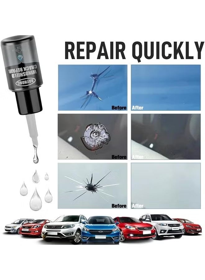 RAYHONG Car Windshield Crack Repair Kit, 20ml Multi-Functional Adhesive Fluid, Glass Crack Care Agent, Fixes Windshield Cracks/Chips/Scratches - Image 5