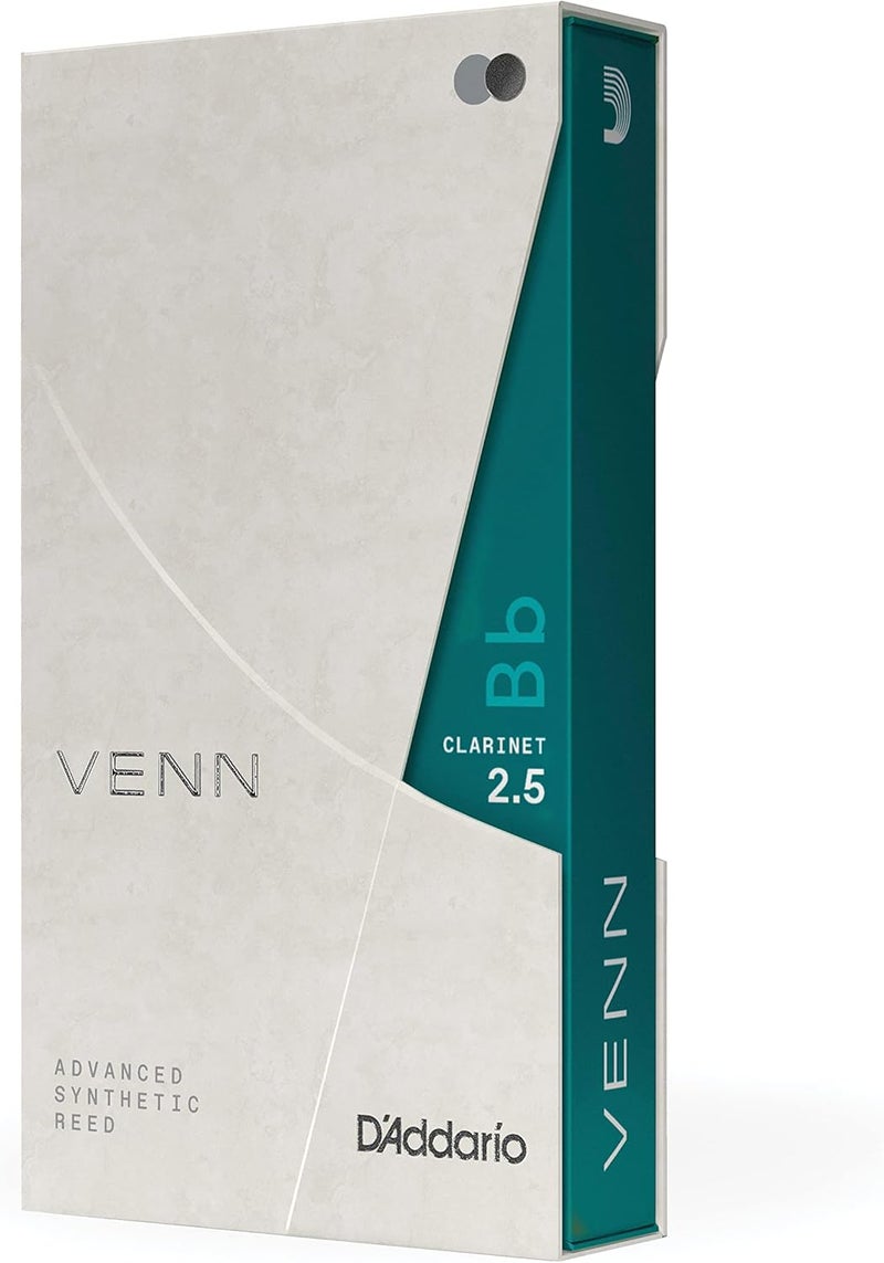 D'Addario VENN Bb Clarinet Reed, Strength 2.5 - Image 1