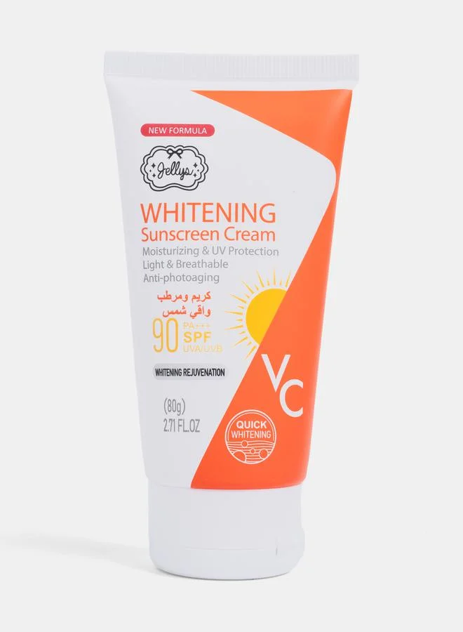 جيليز Moisturizing & UV Protection Whitening Sunscreen Cream, 80g