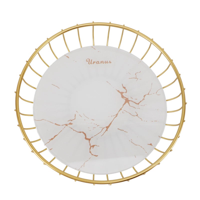 Round Wire Fruit Holder: Large Capacity Hollow Design Metal Fruit Bowl - Rust Resistant Durable Metal Fruit Basket for Kitchen Counter Dining Table - Image 5
