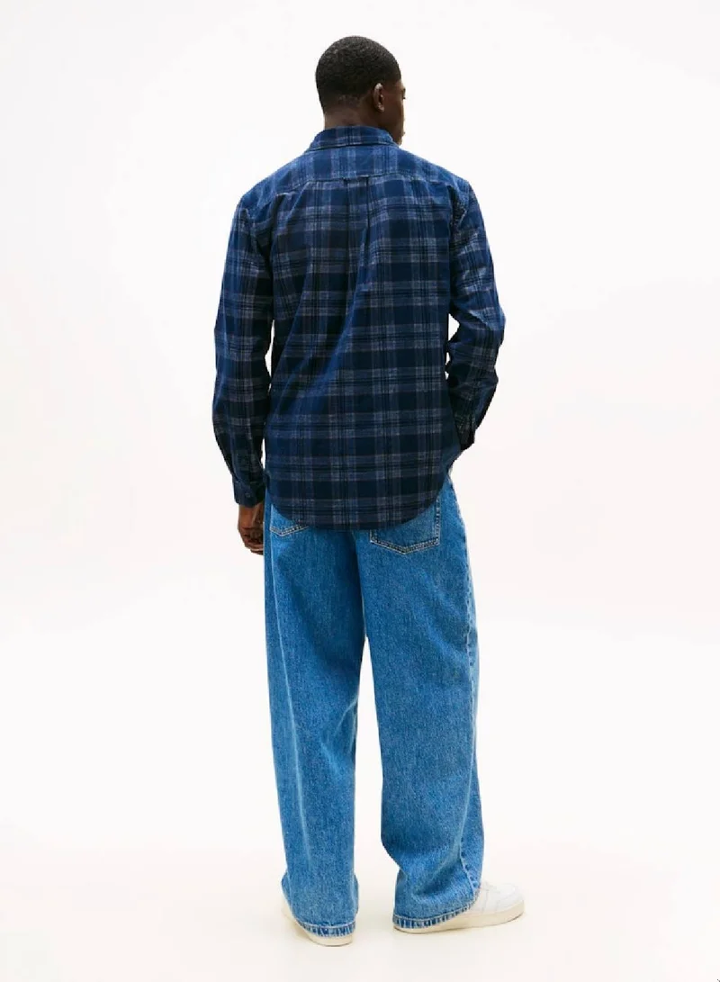 TOMMY JEANS Regular Fit Prince Of Wales Check Corduroy Shirt