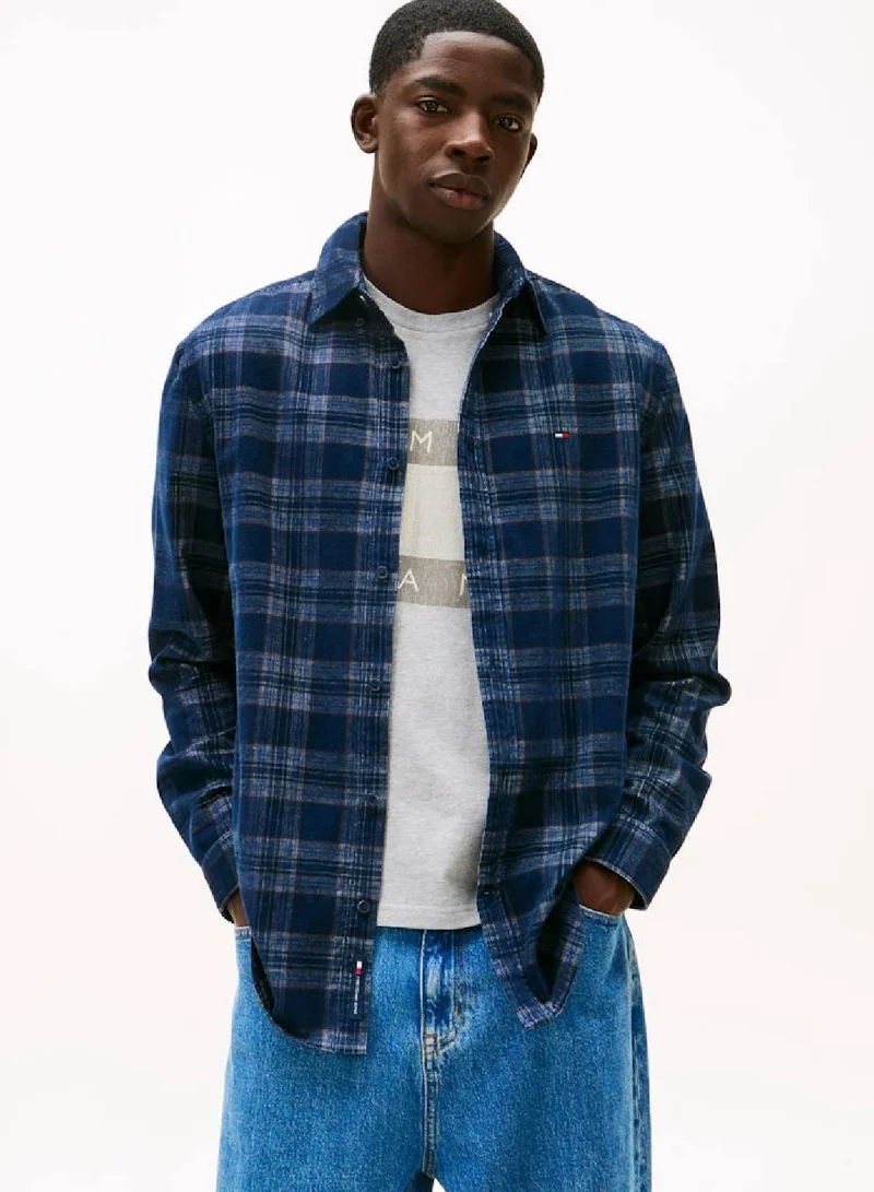 TOMMY JEANS Regular Fit Prince Of Wales Check Corduroy Shirt