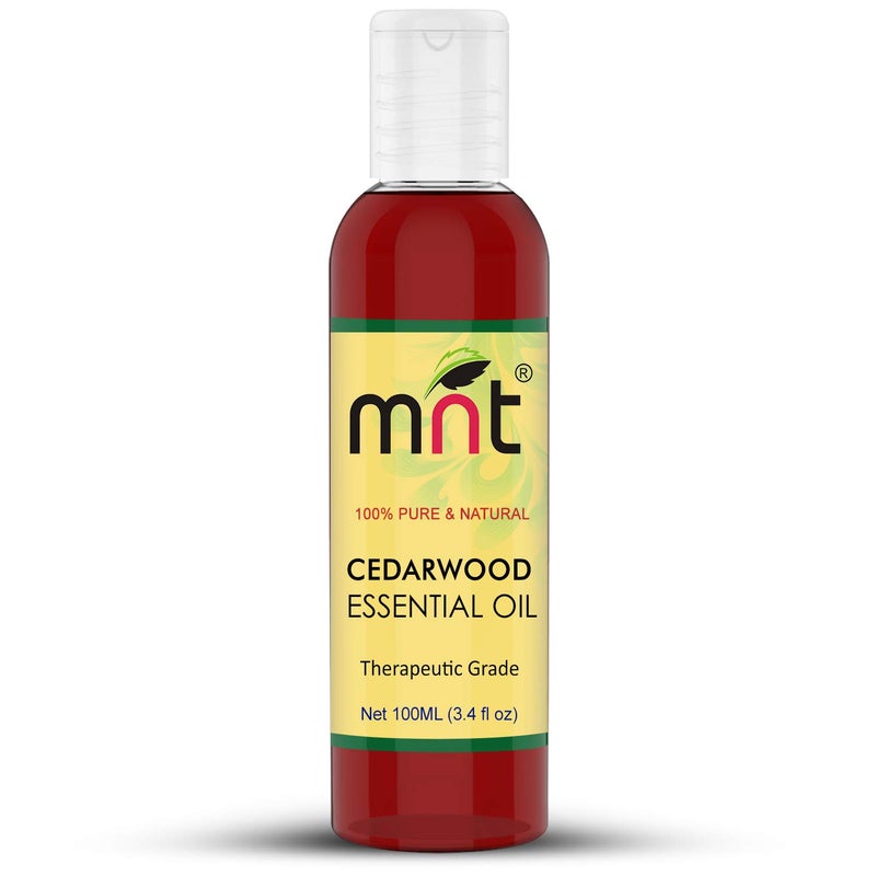 MNT Cedarwood Essential Oil 100% Pure, Natural & Therapeutic Grade for Skin, Hair & Aromatherapy (100ML)