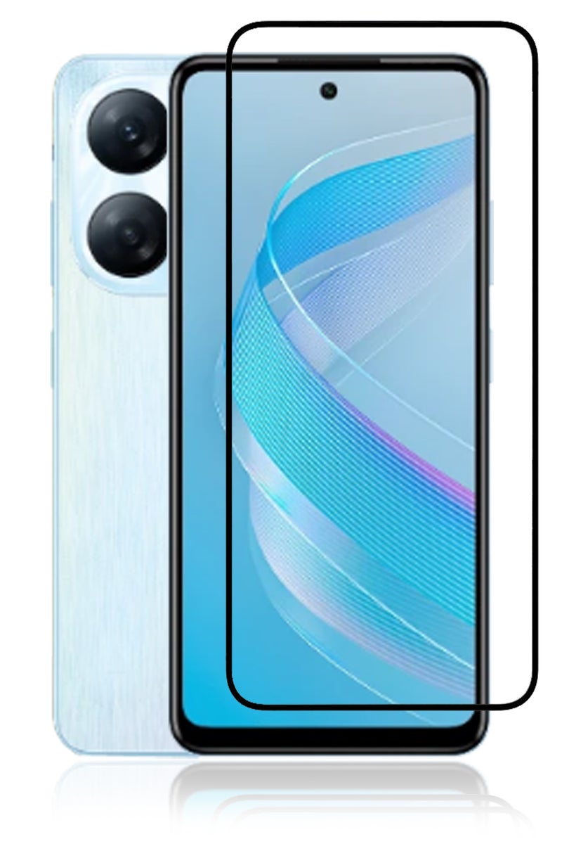 For Infinix Smart 8 Pro Screen Protector – Premium Edge to Edge Tempered Glass, High Transparency, Delicate Touch, Anti-Explosion, Smooth Arc Edges, Easy Installation - Image 1