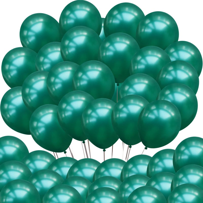 Neo LOONS® 100 pcs 5" Pearl Emarald Green Premium Latex Balloons - Great for Kids, Adult Birthdays, Weddings, Receptions, Baby Showers, Water Fights, or Any Celebration - Image 1