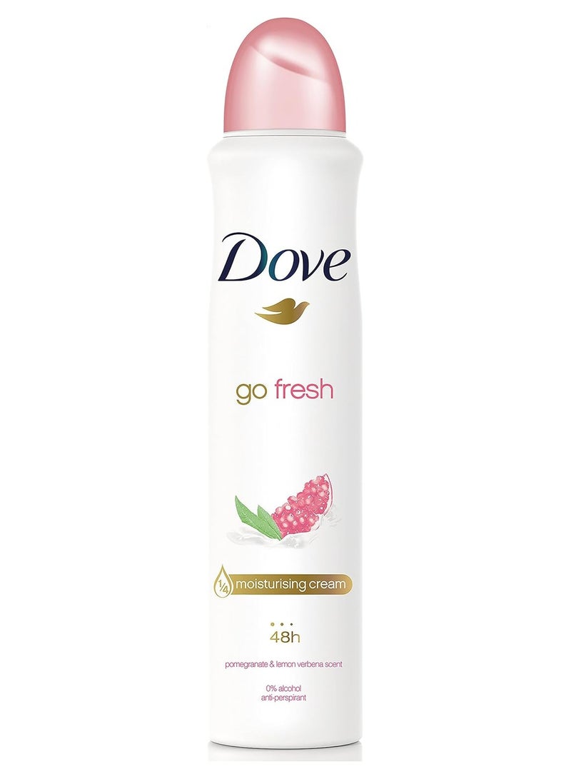 Dove Go Fresh Pomegranate & Lemon Verbena Anti-Perspirant Deodorant Aerosol - 250 ml - Image 1