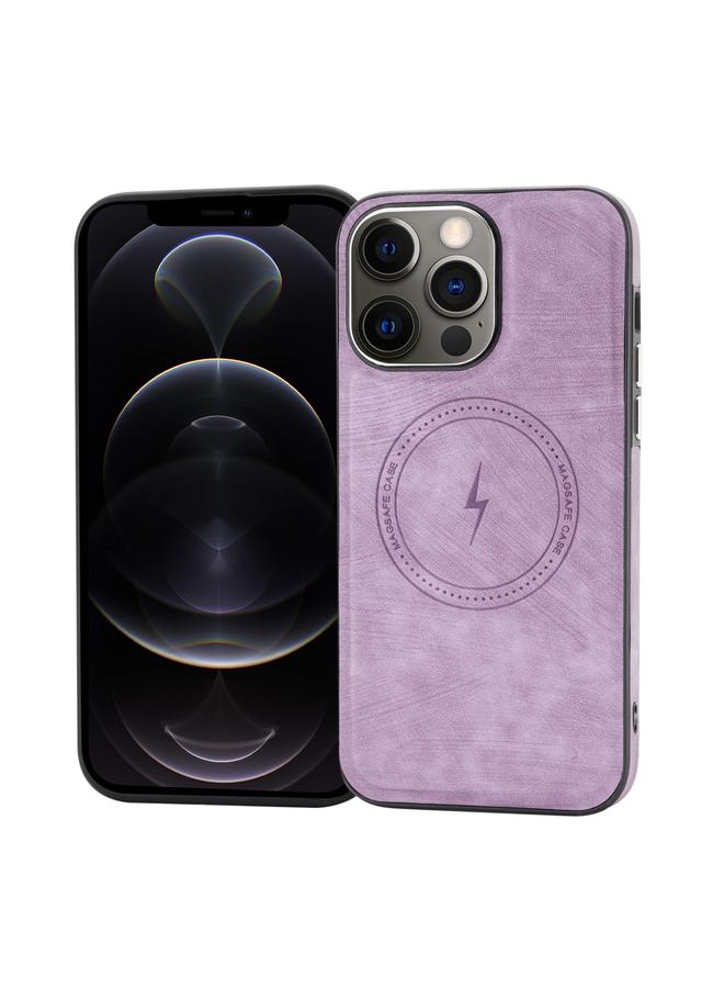 S-TOP Case For iPhone 12 Pro Max Side PU Hybrid TPU Magsafe Phone Case - Image 1