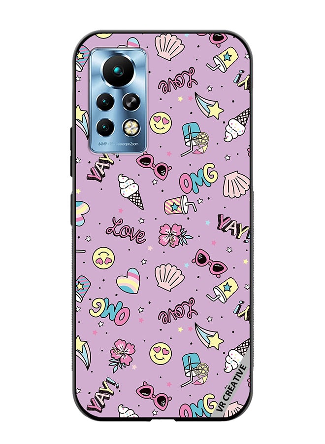 VR CREATIVE Protective Case Cover For Infinix Note 11 Pro Cute Star Girl Design Multicolour - Image 1